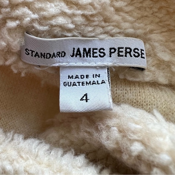 James Perse shrunken sherpa pea coat style jacket - Picture 9 of 11